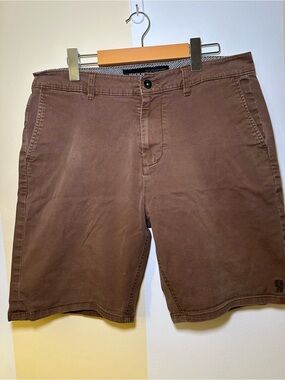 Men's Brown Cotton Casual Shorts